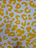 Canvas Baumwolle Leopard - lila/okker